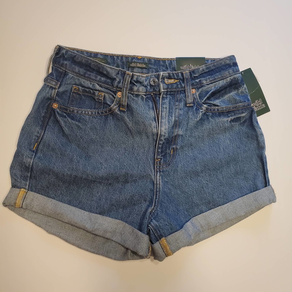 Women's High-Rise Jean Shorts Blue - Wild Fable,  Junior Size 00/24